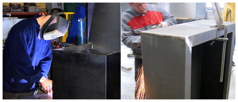 soudure et fabrication de la fontaine de jardin Léopold