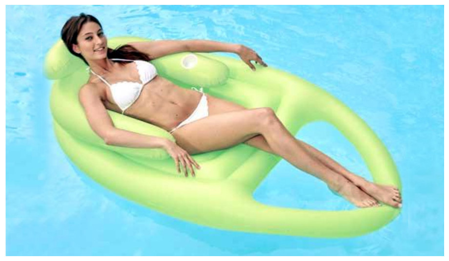 Lounger Surf multi couleur Kerlis pour piscine