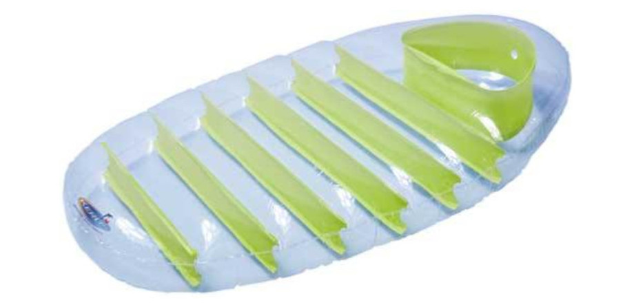 Matelas transparent gonflable Kerlis pour piscine