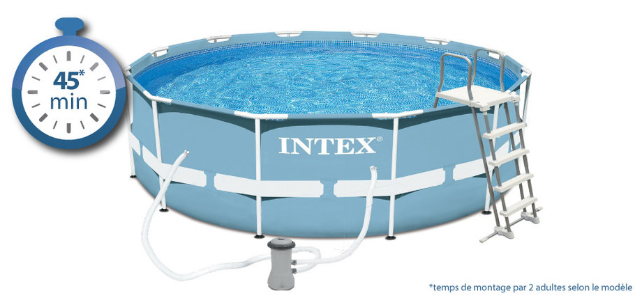 Prism Frame par Intex - Piscine tubulaire hors-sol en kit