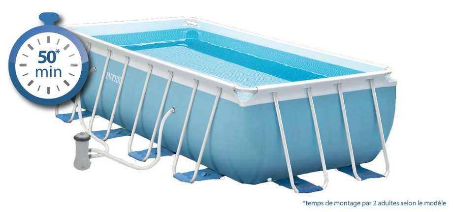 Prism Frame par Intex - Piscine tubulaire hors-sol en kit