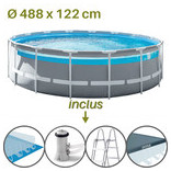 descriptif de la piscine clear window prim frame intex