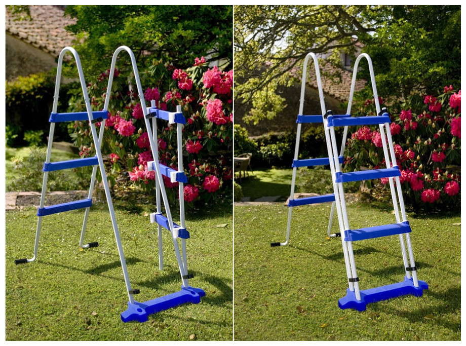 Echelle sécurité pour piscine hors-sol Gré hauteur 122 cm