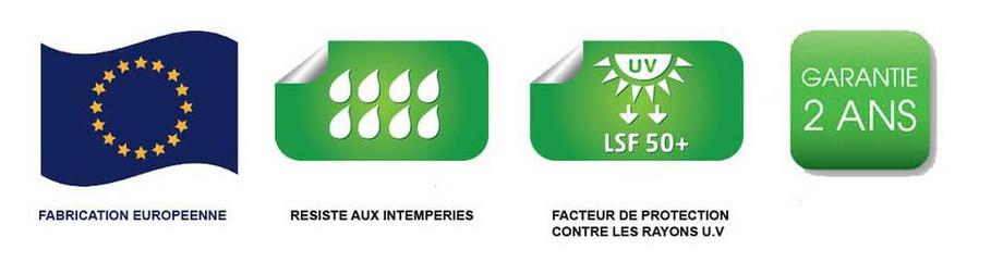 gage de qualité des parasol Easy Sun en situation