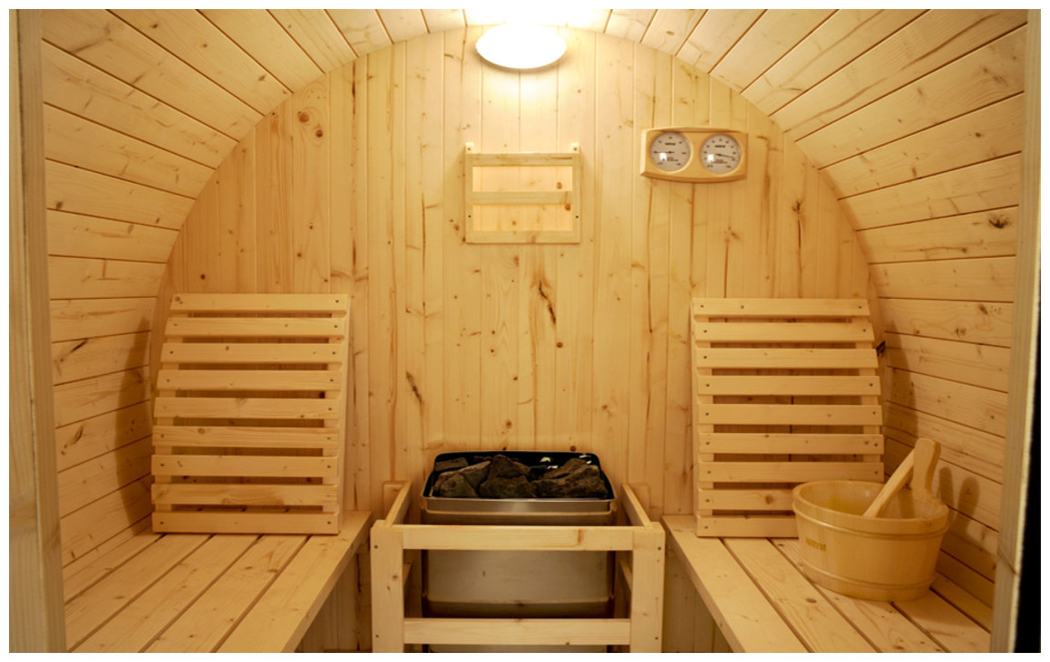équipement du sauna vapeur tonneau en pin