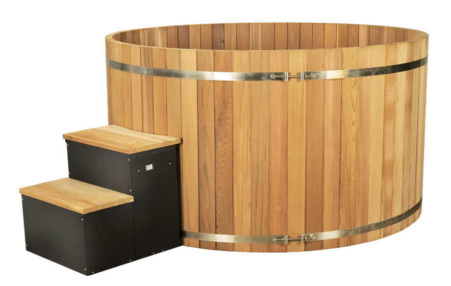 sauna en bois red cesar premium en situation