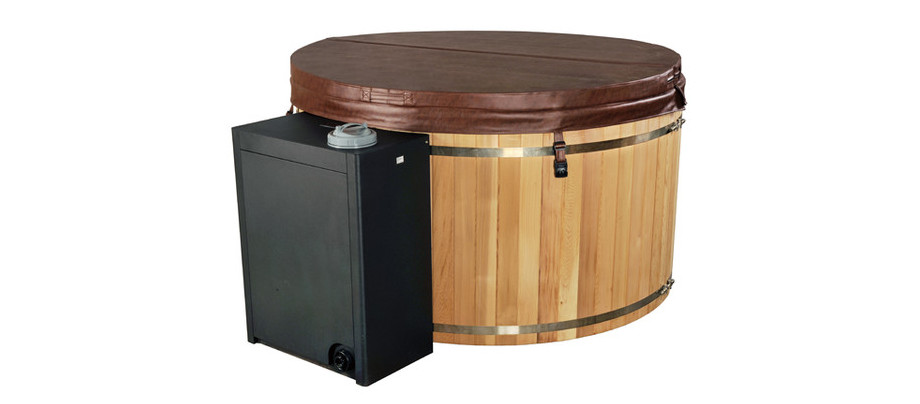 spa en bois red cedar en situation