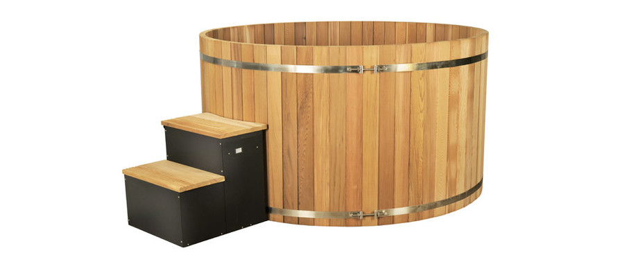 spa en bois red cedar premium en situation