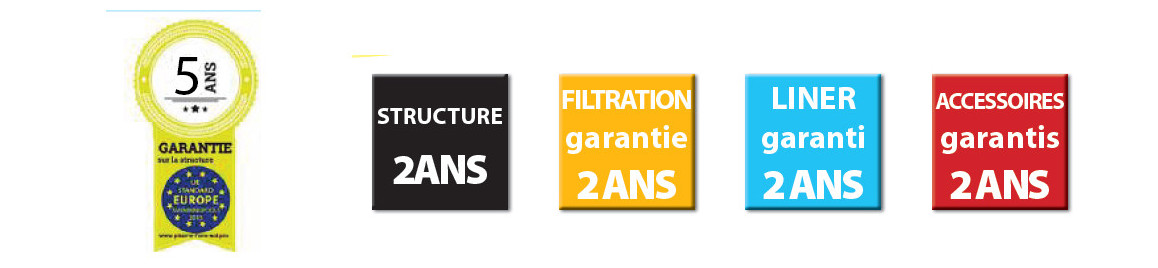 garantie de la piscine bois composite gré