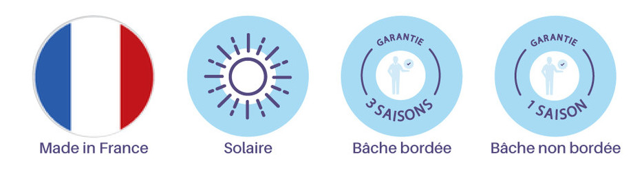 Bâche à bulles standard prédécoupée 500µ translucide - garanties