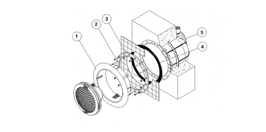 caractéristiques techniques du projecteur de piscine gris anthracite 300 W Astral