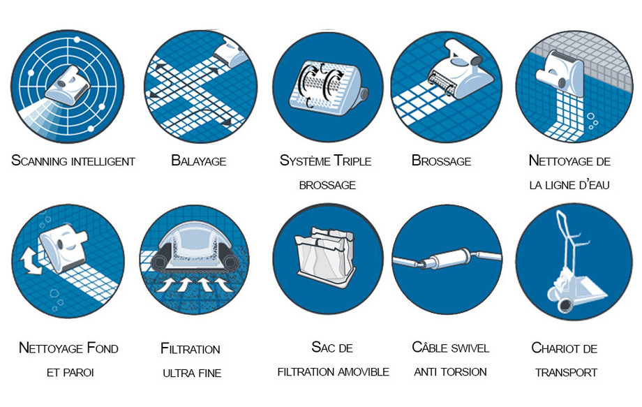 sac de filtration du robot de nettoyage de piscine du Dolphin D210