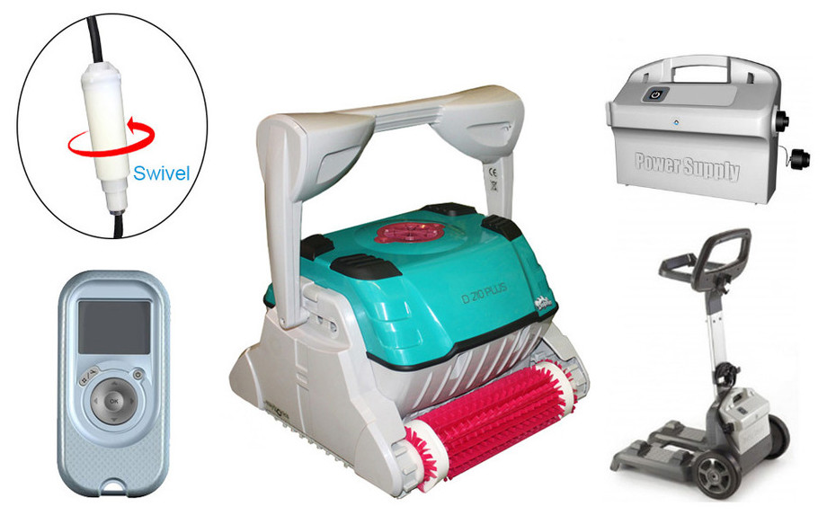 équipement complet du robot de piscine Dolphin D210 Plus brosse combinée