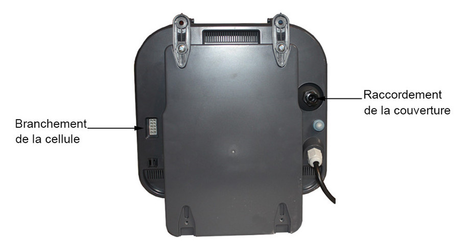 électrolyseur au sel de piscine Perle Série Black branchement