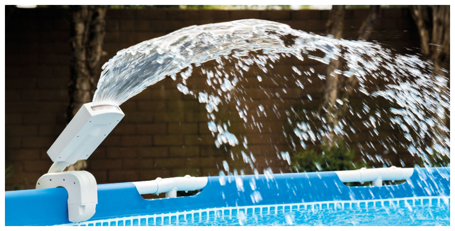 Fontaine LED à visser pour piscine hors sol Intex