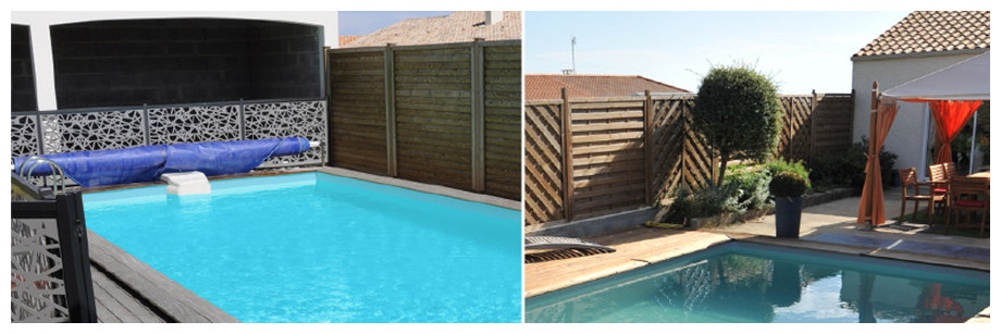 piscine bois rectangulaire Woodfirst Original 400x250x119cm en situation