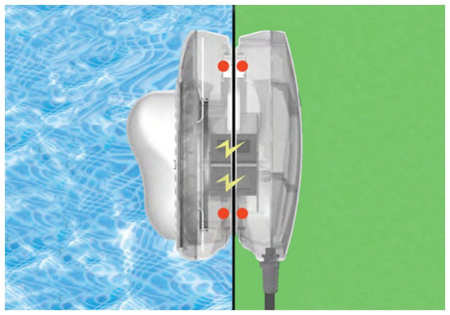 Lampe LED magnétique pour piscine hors-sol Intex