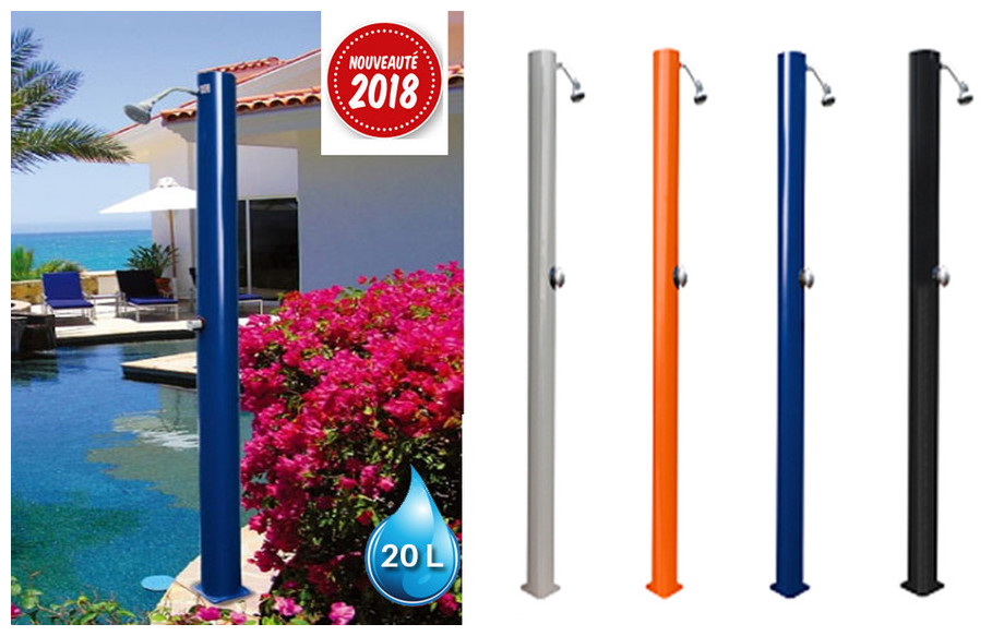 douche solaire en pvc epai en situation