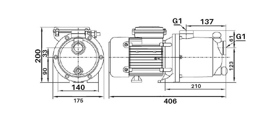 dimension du surpresseur de piscine waterfull en situation