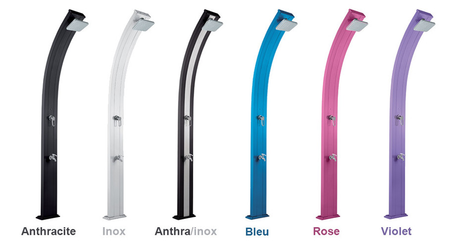 coloris de la douche solaire so spring formidra en situation