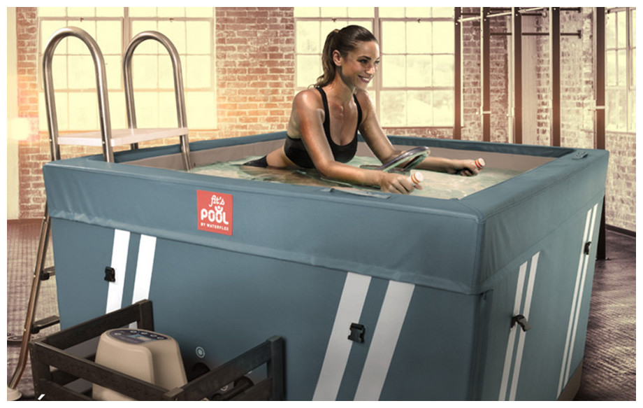 bassin pour aquabike fit's pool en situation