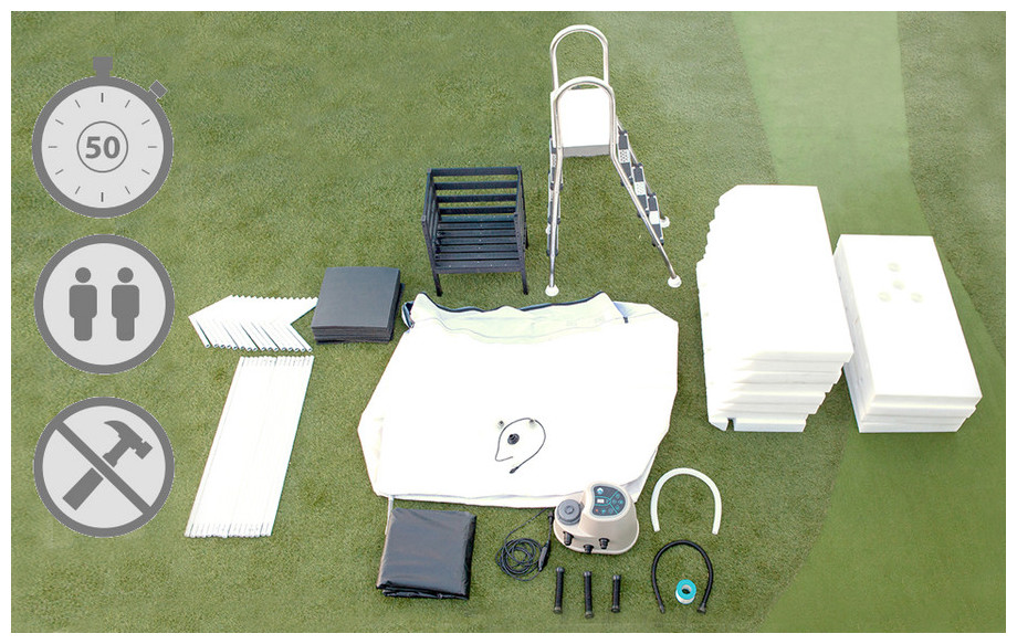 éclaté du bassin pour aquabike fit's pool