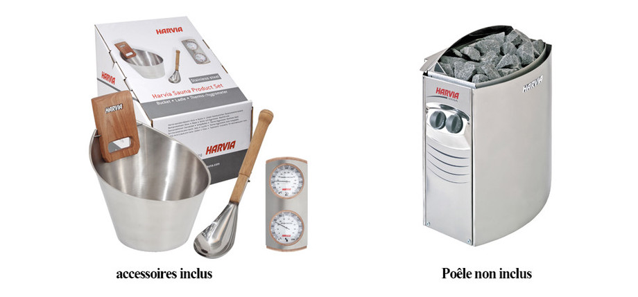 accessoires du sauna venetian holl's en situation