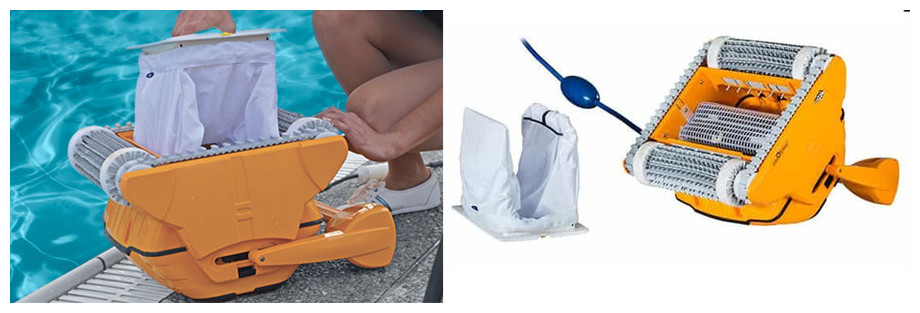 filtration du robot piscine dolphin wave 50