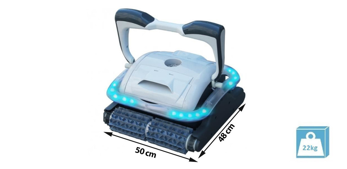 dimensions et poids du robot piscine bestway raptor