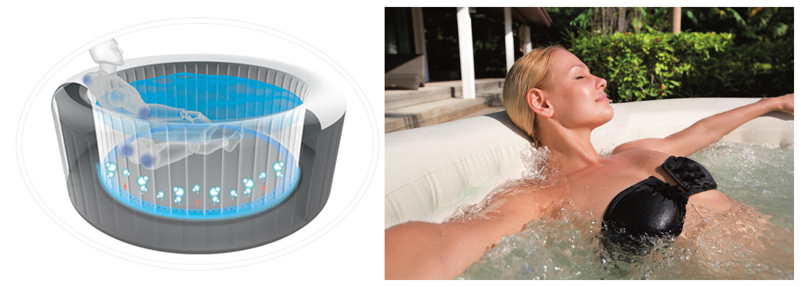 caractéristiques du spa lay z bestway airjet