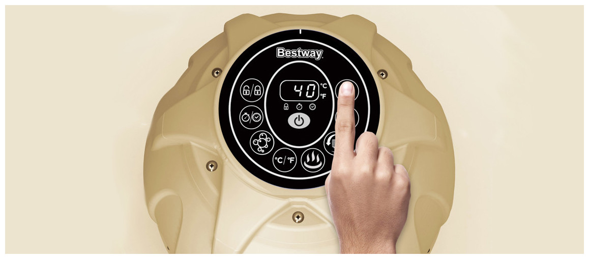 panneau de conmmande du spa gonflable lay z bestway