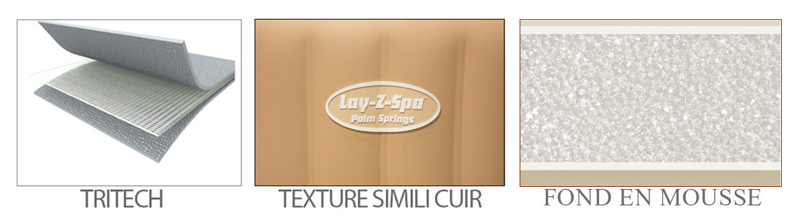 matériaux du spa piscine lay z bestway