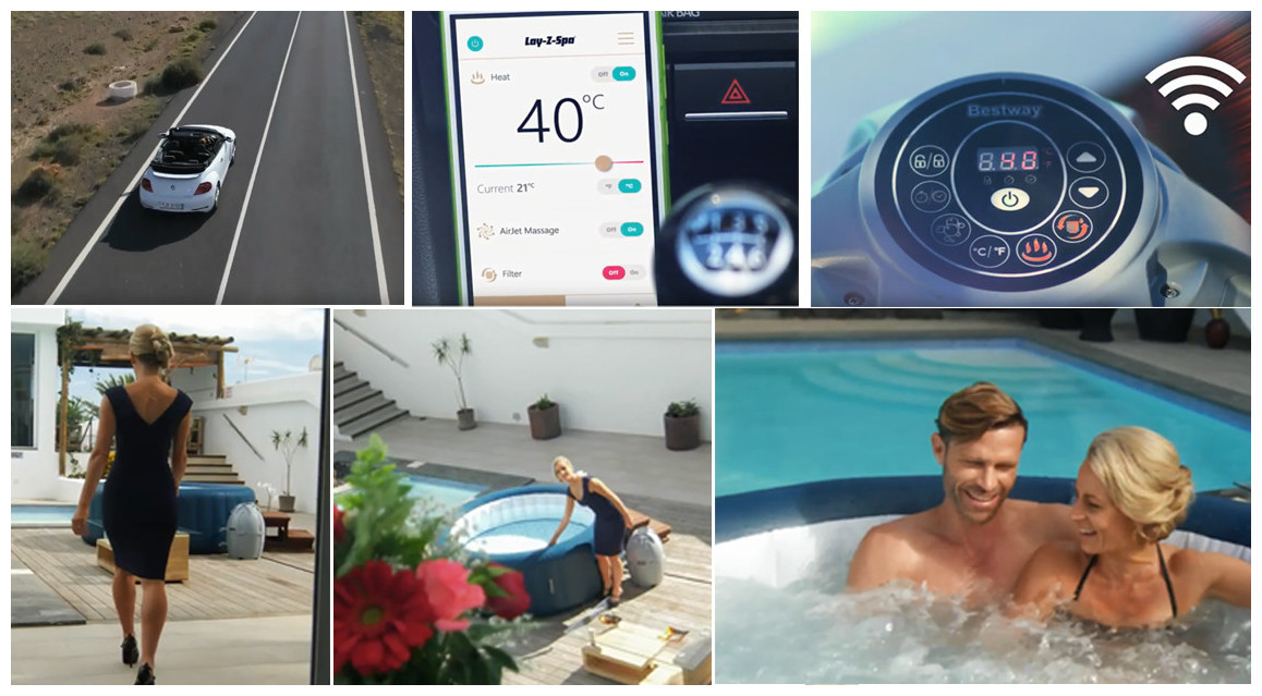 spa gonflable bestway milan contrôle wifi