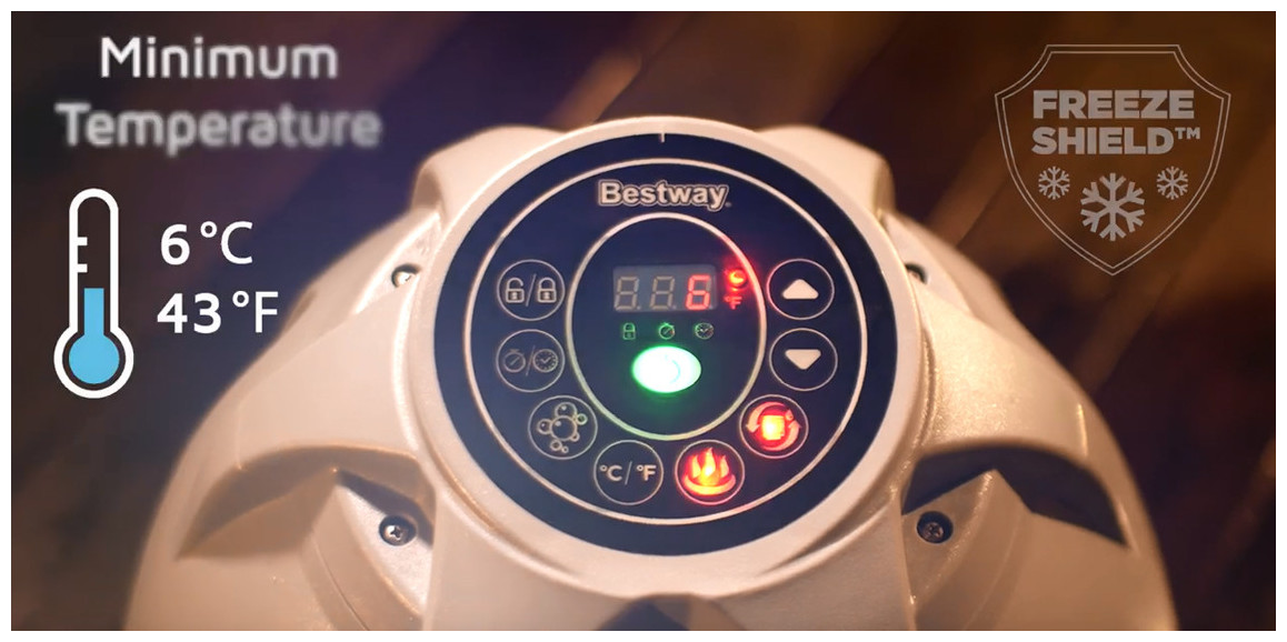 système freeze shield du spa gonflable bestway milan