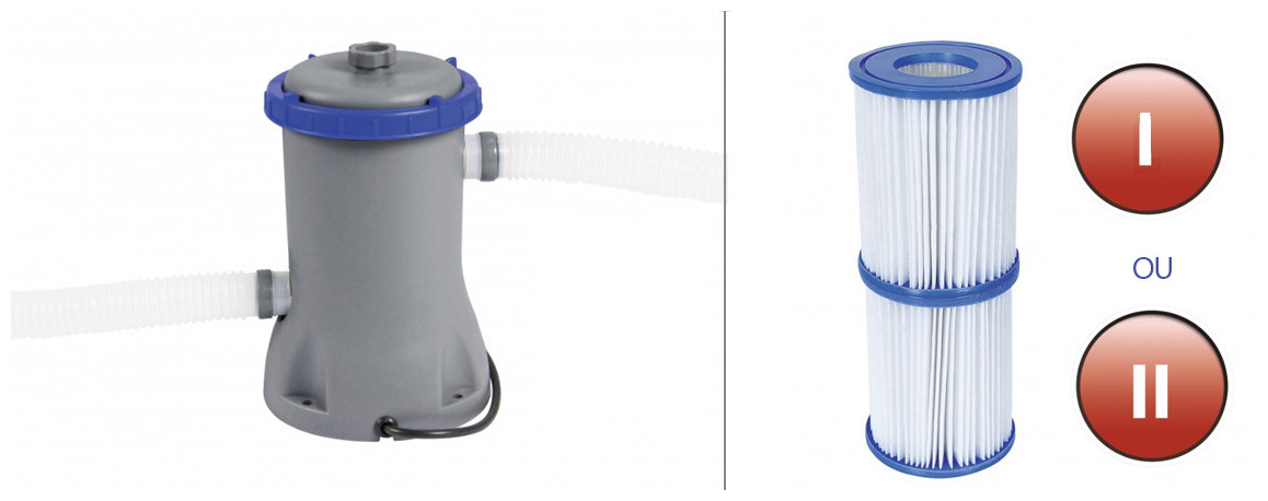 équipements de la piscine hors sol bestway steel pro max