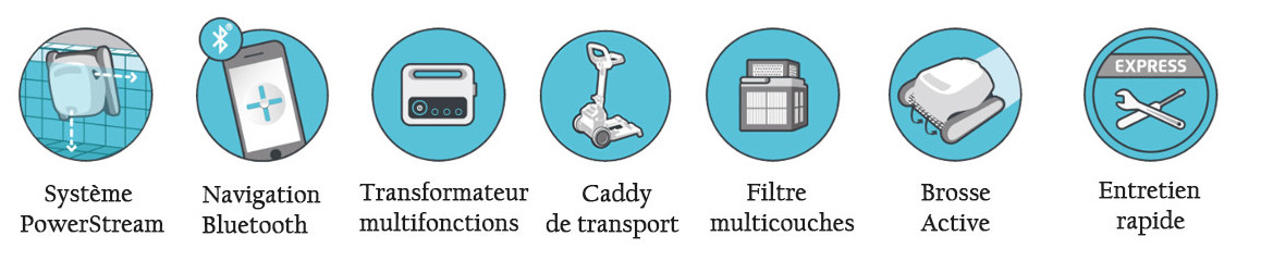 pictogramme du robot piscine dolphin T45