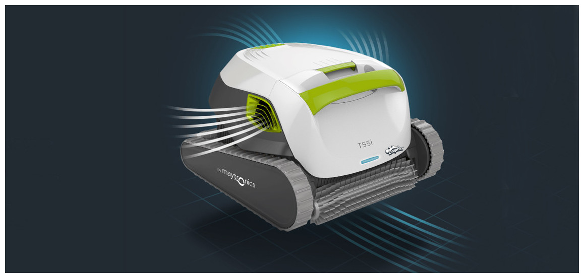 technologie power stream du nettoyeur de piscine Dolphin T55i