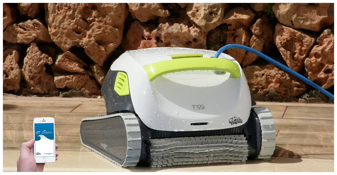robot nettoyeur de piscine dolphin gamme t55i