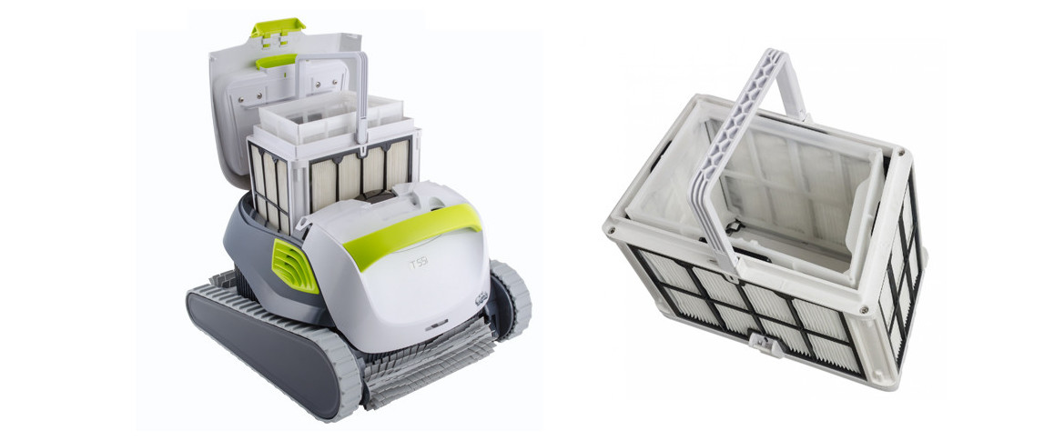 filtre multicouches du robot de piscine dolphin t55i