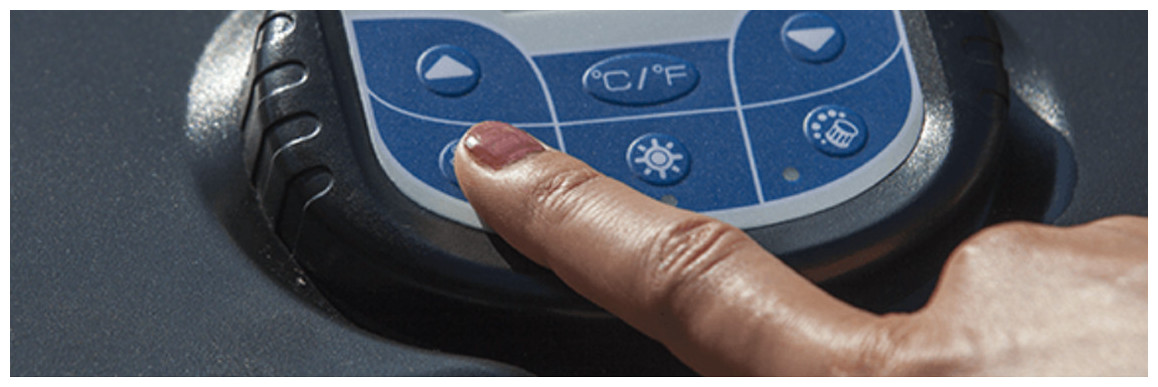 panneau de commande du spa netspa par poolstar