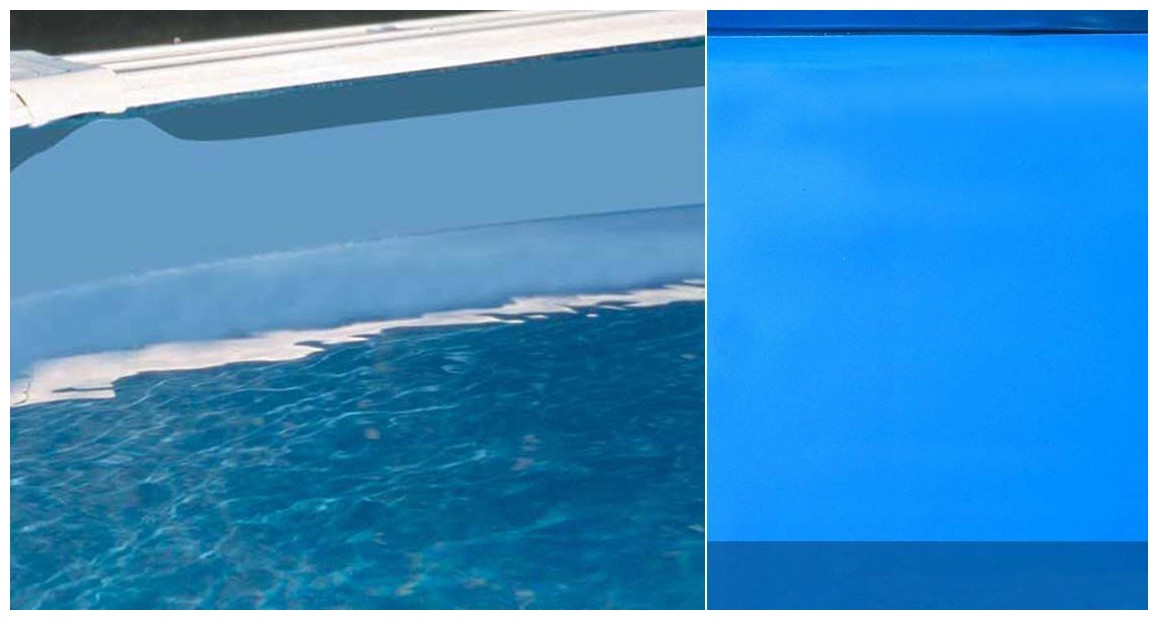 liner overlap de la piscine hors sol gré fusion