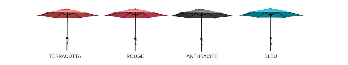 coloris des parasols droit ozalide
