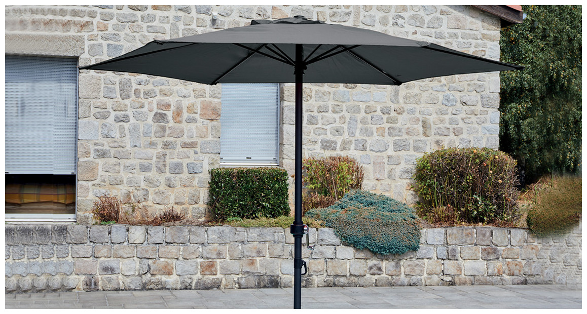 parasol droit rond diamètre 200 en situation