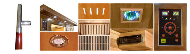 sauna luxe - equipement des cabines