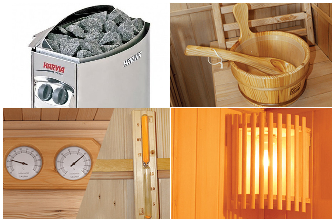 équipements du sauna vapeur zen