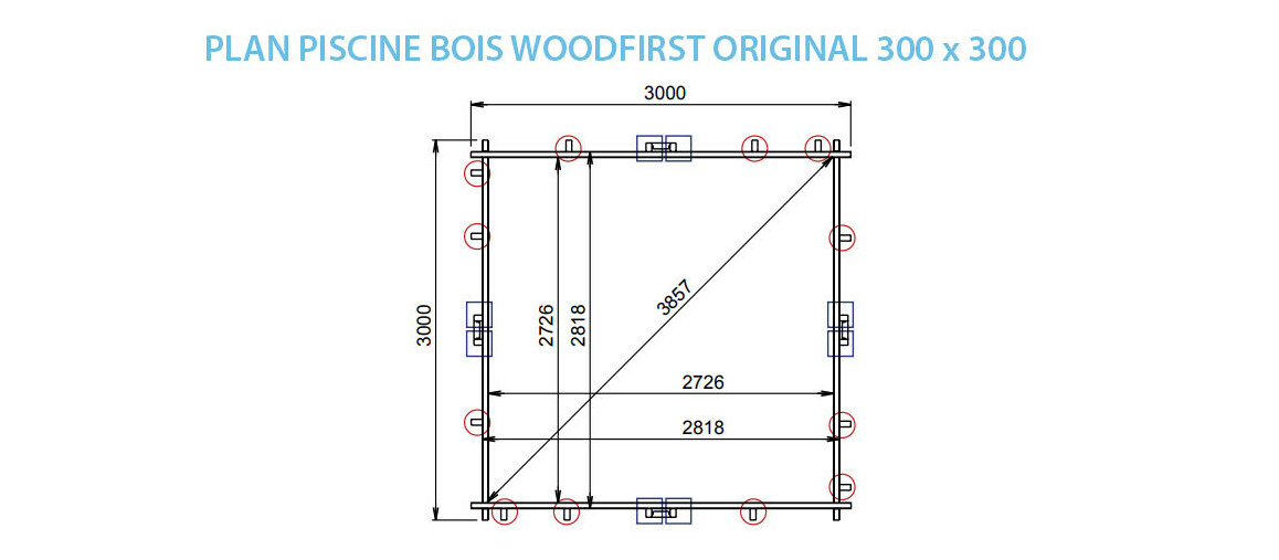 plan piscine bois woodfirst originale 305 x 305