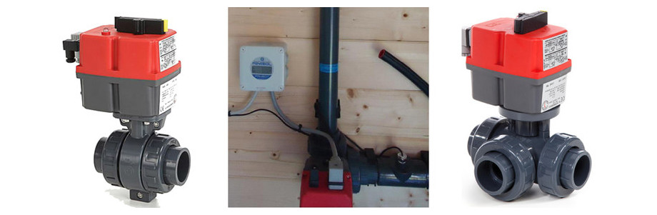 Vanne 3 voies électrique pour chauffage solaire