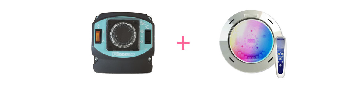 options incluses coffret et projecteur avec la piscine bois woodfirst original vanille premium plus