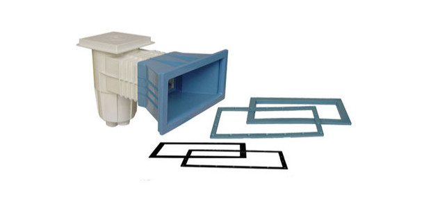 skimmer pour piscine beton ou liner - bleu