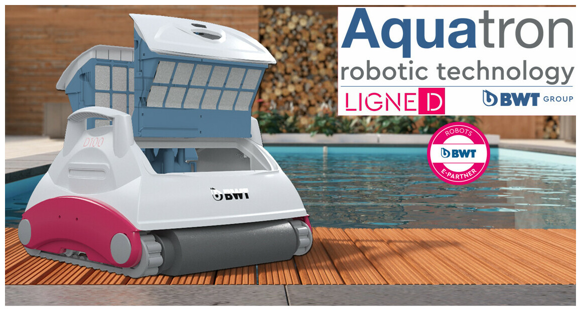 robot piscine D100 BWT aquatron en situation